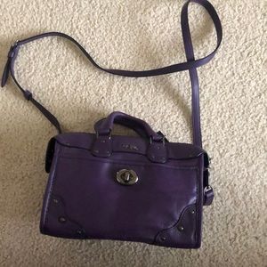 Purple coach crossbody purse